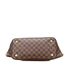 ルイ ヴィトン ダミエ ベルモント ハンドバッグ ショルダーバッグ 2WAY N63169 エベヌ ブラウン PVC レザー レディース LOUIS VUITTON 【中古】