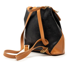 サンローラン YSLロゴ モノグラム リュック バックパック ブラック ブラウン レザー レディース SAINT LAURENT 【中古】