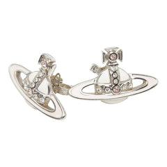 ヴィヴィアンウエストウッド オーブ スタッドピアス シルバー ホワイト ピンク メタル ラインストーン レディース Vivienne Westwood 【中古】