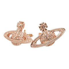 ヴィヴィアンウエストウッド オーブ スタッドピアス ピンクゴールド メッキ ラインストーン レディース Vivienne Westwood 【中古】