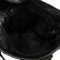 プラダ トートバッグ 2WAY ショルダーバッグ ブラック レザー レディース PRADA 中古
