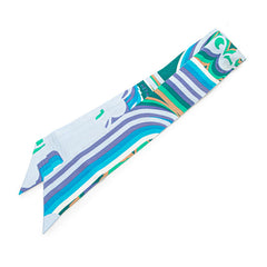 エルメス ツイリー BRIDES de GALA スカーフ ライトブルー マルチカラー シルク レディース HERMES 【中古】