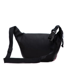 バレンシアガ タトゥーロゴ エクスプローラー ベルトパック ボディバッグ ウエストバッグ 482389 ブラック レッド ホワイト キャンバス メンズ BALENCIAGA 【中古】