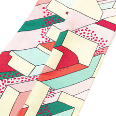 エルメス ツイリー ON A SUMMER DAY オン ア サマーデイ スカーフ ピンク グリーン マルチカラー シルク レディース HERMES 【中古】