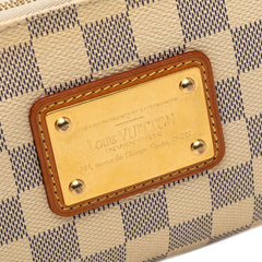 ルイ ヴィトン ダミエ アズール エヴァ チェーン ショルダーバッグ ハンドバッグ 2WAY N55214 ホワイト PVC レザー レディース LOUIS VUITTON 【中古】