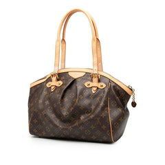 ルイ ヴィトン モノグラム ティヴォリGM ショルダーバッグ M40144 ブラウン PVC レザー レディース LOUIS VUITTON 【中古】