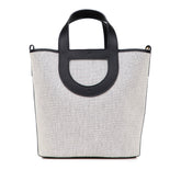 エルメス インザループ23 ハンドバッグ エクリュ ブラック トワルアッシュ スイフト レディース HERMES 【中古】