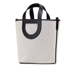 エルメス インザループ23 ハンドバッグ エクリュ ブラック トワルアッシュ スイフト レディース HERMES 【中古】