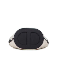 エルメス インザループ23 ハンドバッグ エクリュ ブラック トワルアッシュ スイフト レディース HERMES 【中古】