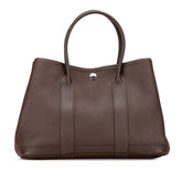 エルメス ガーデンパーティTPM ハンドバッグ ショコラ シルバー金具 ネゴンダ レディース HERMES 【中古】