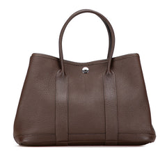 エルメス ガーデンパーティTPM ハンドバッグ ショコラ シルバー金具 ネゴンダ レディース HERMES 【中古】