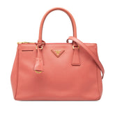 プラダ ガレリア ハンドバッグ ショルダー 2WAY BN2274 ピンク サフィアーノレザー レディース PRADA 【中古】