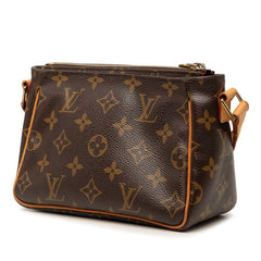 ルイ ヴィトン モノグラム ヴィバシテPM 斜め掛け ショルダーバッグ M51165 ブラウン PVC レザー レディース LOUIS VUITTON 【中古】
