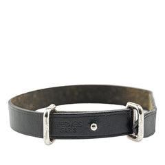 エルメス アピ2 ブレスレット ブラック メタル レザー レディース HERMES 【中古】