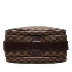 ルイ ヴィトン ダミエ ナヴィグリオ 斜め掛け ショルダーバッグ N45255 ブラウン PVC レザー レディース LOUIS VUITTON 【中古】