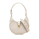 ブルガリ セルペンティ エリプス ハンドバッグ ショルダーバッグ 2WAY グレージュ レザー レディース BVLGARI 【中古】