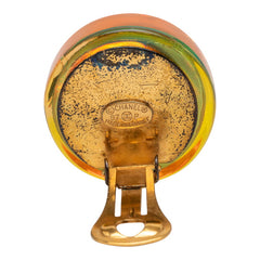 シャネル ヴィンテージ ココマーク カメリア パンプス イヤリング ゴールド プラスチック メッキ レディース CHANEL 【中古】