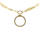 シャネル ヴィンテージ 1983 ココマーク ルーペ ロングネックレス ダブルチェーン ゴールド メッキ レディース CHANEL 【中古】