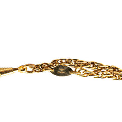シャネル ヴィンテージ 1983 ココマーク ルーペ ロングネックレス ダブルチェーン ゴールド メッキ レディース CHANEL 【中古】