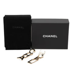 シャネル ロゴレター ピアス イヤリング B21 ゴールド メッキ レディース CHANEL 中古