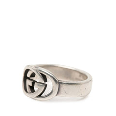 グッチ インターロッキングG リング 指輪 #15 SV925 シルバー レディース GUCCI 中古