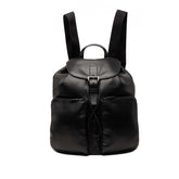 プラダ 三角ロゴプレート リュック デイパック バックパック 2VZ067 ブラック レザー レディース PRADA 【中古】