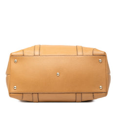グッチ 編み込み トートバッグ 336660 ブラウン レザー レディース GUCCI 【中古】