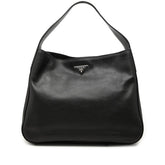 プラダ 三角ロゴプレート ワンショルダーバッグ 1BC028 ブラック レザー レディース PRADA 中古