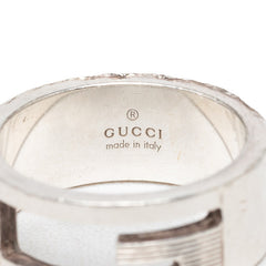 グッチ ブランデッドG リング 指輪 #15 SV925 シルバー レディース GUCCI 【中古】