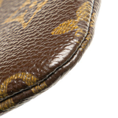 ルイ ヴィトン モノグラム ポシェット クレ コインケース キーケース 小銭入れ M62650 ブラウン PVC レザー レディース LOUIS VUITTON 【中古】