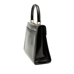 グッチ ハンドバッグ ブラック レザー レディース GUCCI 【中古】