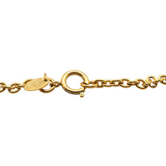 シャネル ココマーク マトラッセ ネックレス ゴールド メッキ レディース CHANEL 【中古】