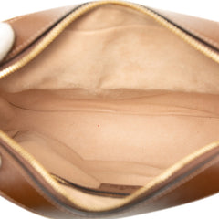 グッチ GGスプリーム ホースビット 1955 ショルダーバッグ 645454 ブラウン ベージュ PVC レザー レディース GUCCI 【中古】