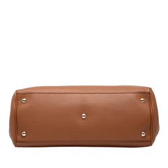 グッチ バンブー ショッパー ハンドバッグ ショルダーバッグ 2WAY 323660 ブラウン レザー レディース GUCCI 中古