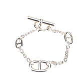 エルメス シェーヌダンクル ファランドール ST ブレスレット SV925 シルバー メンズ HERMES 【中古】