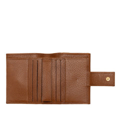 グッチ 二つ折り財布 ブラウン レザー レディース GUCCI 【中古】