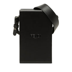 フェンディ 斜め掛け ショルダーバッグ 7VA519 ブラック レザー レディース FENDI 中古