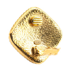 シャネル ココマーク ひし形 イヤリング ゴールド メッキ レディース CHANEL 【中古】