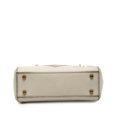 ディオール レディディオールミニ ニキ ド サン ファル ハンドバッグ ショルダーバッグ 2WAY オフホワイト レザー レディース Dior 【中古】