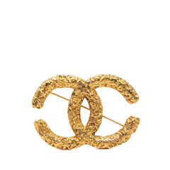 シャネル ココマーク ヨウガン 溶岩 モチーフ ブローチ ゴールド メッキ レディース CHANEL 【中古】