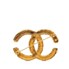 シャネル ココマーク ヨウガン 溶岩 モチーフ ブローチ ゴールド メッキ レディース CHANEL 【中古】