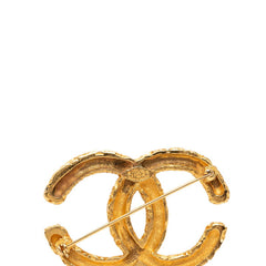 シャネル ココマーク ヨウガン 溶岩 モチーフ ブローチ ゴールド メッキ レディース CHANEL 【中古】