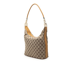 グッチ GGキャンバス ワンショルダー ショルダーバッグ 001 3814 3754 ベージュ キャンバス レザー レディース GUCCI 【中古】