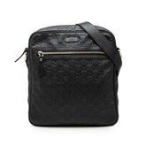 グッチ グッチシマ 斜め掛け ショルダーバッグ 201448 ブラック レザー レディース GUCCI 中古