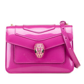 ブルガリ セルペンティ フォーエバー チェーン ショルダーバッグ ピンク エナメル レディース BVLGARI 【中古】