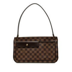 ルイ ヴィトン ダミエ オーバーニュ ワンショルダーバッグ N51129 ブラウン PVC レザー レディース LOUIS VUITTON 中古