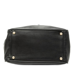 シャネル カメリア ハンドバッグ ショルダーバッグ ブラック ホワイト レザー レディース CHANEL 【中古】