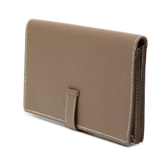 エルメス ベアンスフレ 長財布 エトゥープ グレージュ ヴォーエプソン レディース HERMES 【中古】