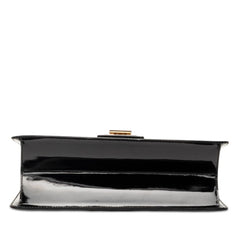 サルヴァトーレフェラガモ ロゴ ハンドバッグ ブラック パテントレザー レディース Salvatore Ferragamo 【中古】