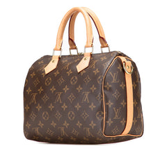 ルイ ヴィトン モノグラム スピーディ バンドリエール25 ハンドバッグ ショルダーバッグ 2WAY M40390 ブラウン PVC レザー レディース LOUIS VUITTON 【中古】